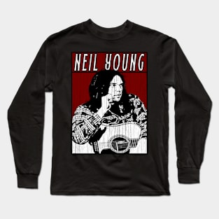 Vintage Retro Neil Young Long Sleeve T-Shirt